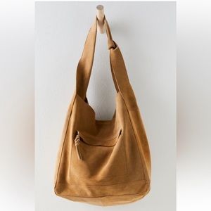 New! Free People Jessa suede tote hobo bag